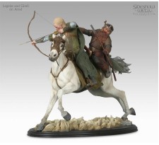 Lord Of The Rings Statue - Legolas and Gimli on Arod --- DAMAGED PACKAGING